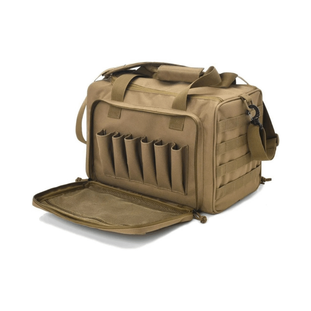 Waffentasche für Kurzwaffen khaki vorne