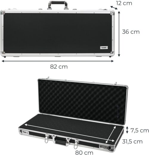 Waffenkoffer abschließbar für Gewehre groesse 82x36x12 koffer maße