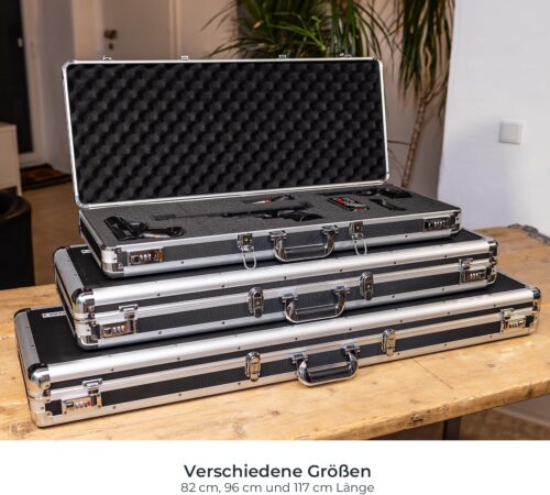 Waffenkoffer abschließbar für Gewehre groesse 82x36x12 alle koffer