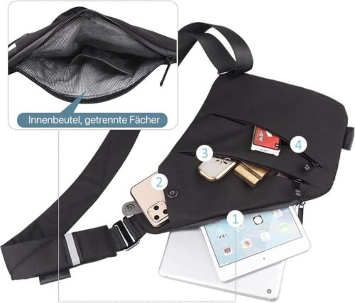 Diebstahlsichere Tasche innen