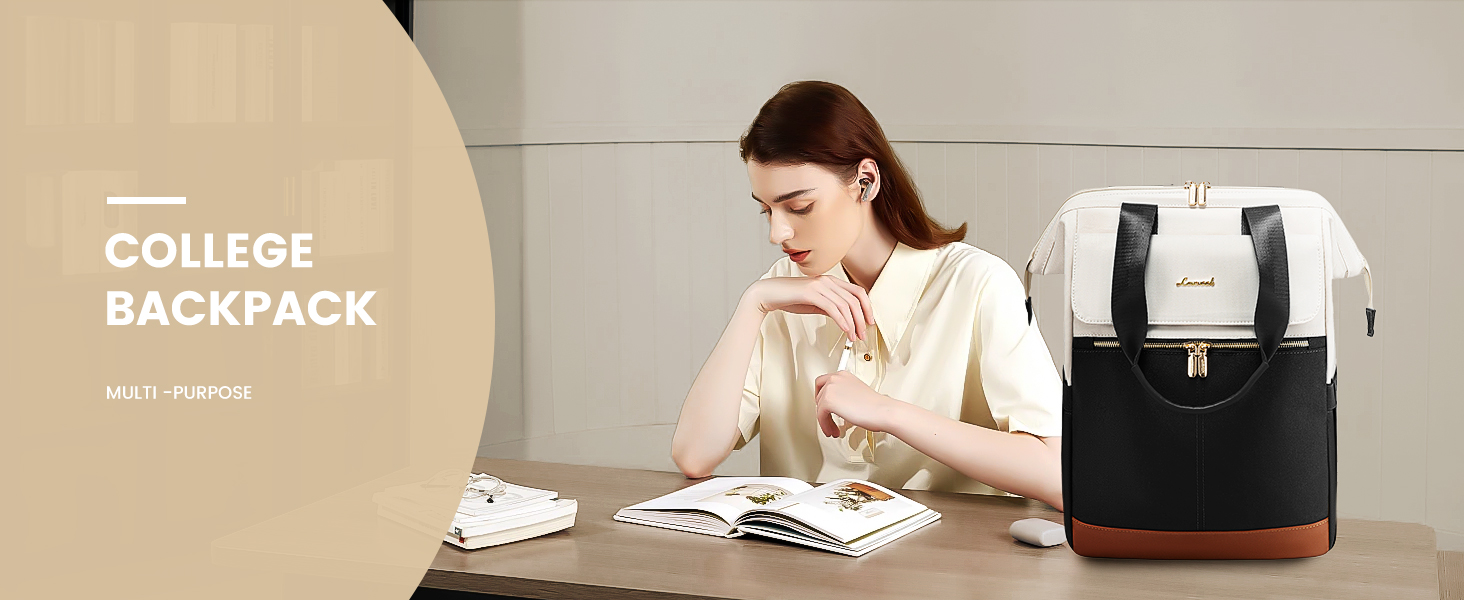 Moderner Rucksack Damen in der uni