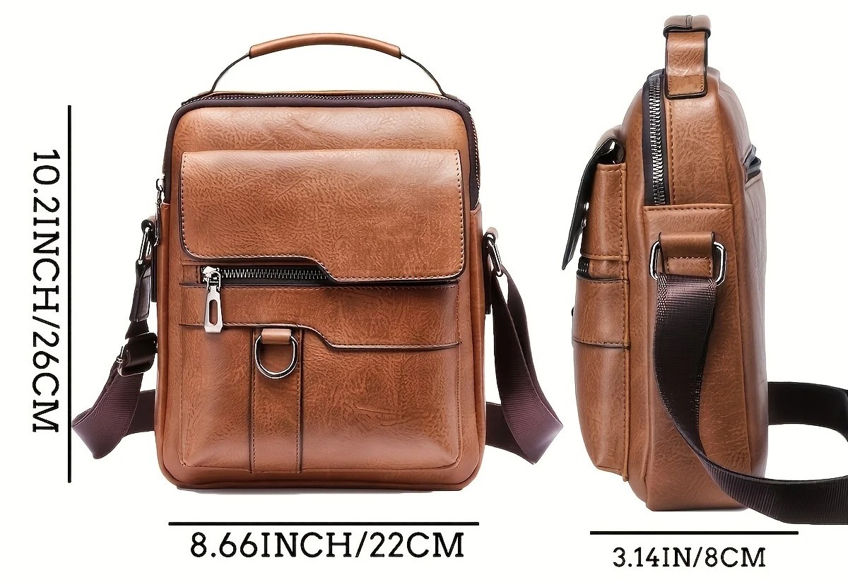 Leder Umhängetasche Herren masse