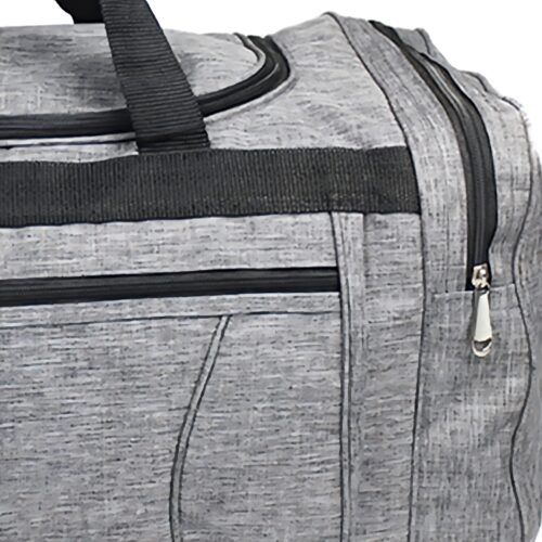 große Reisetasche grau detail