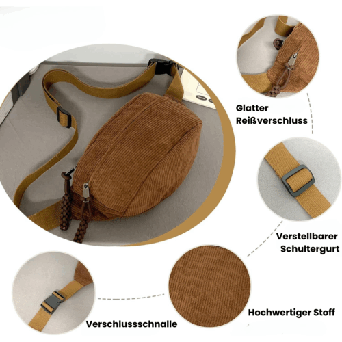 Bauchtasche cord Damen groß nähere details