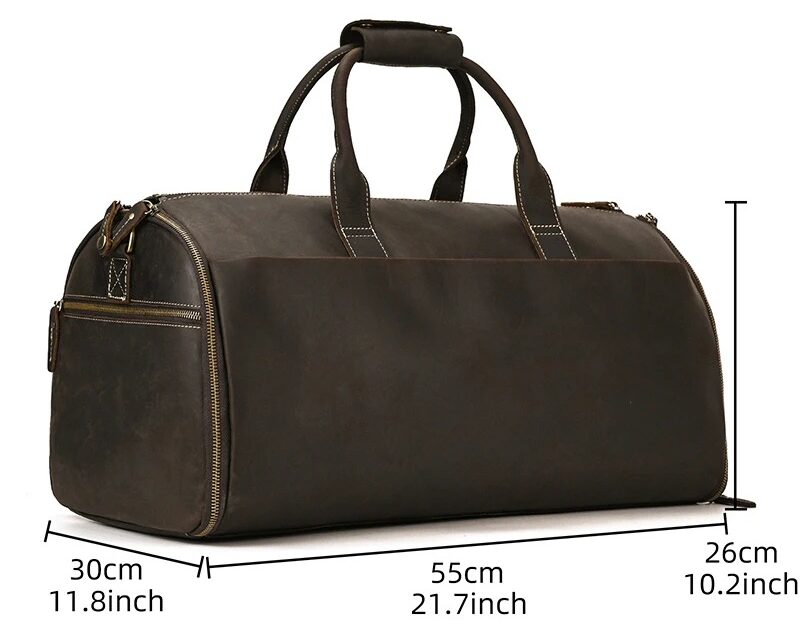 Leder Weekender Herren masse ohne rollen