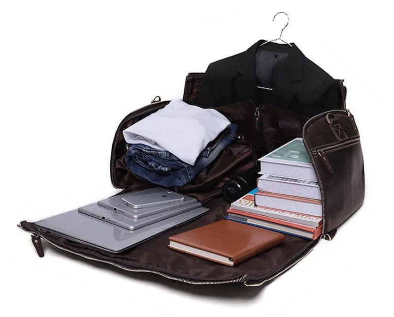 Leder Weekender Herren innen