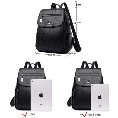 Lederrucksack Damen Elegant und modern maße