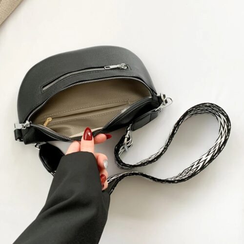 Bauchtasche damen, kleine Gürteltasche Damen Leder innen