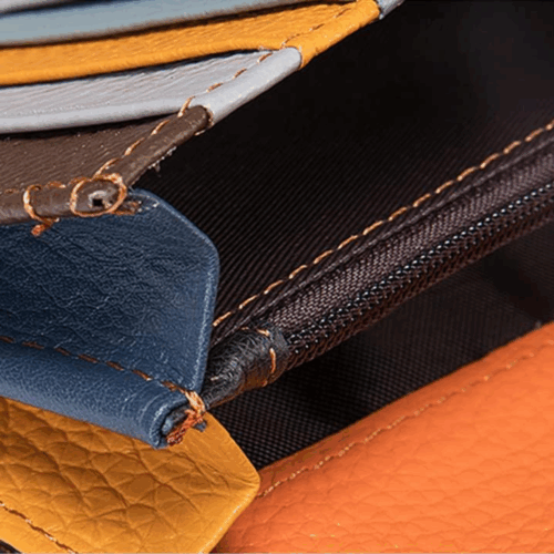 Ausgefallene Portemonnaie Geldbörse Damen Bunt, Damen Geldbörse Leder innentasche