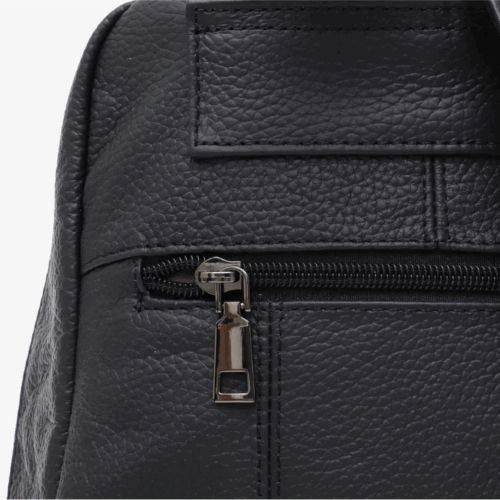 Damen rucksack leder reissverschluss