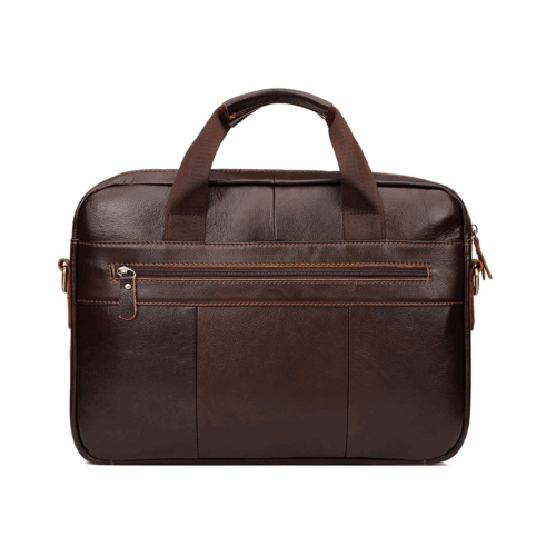 Laptoptasche Leder Herren braun hinten