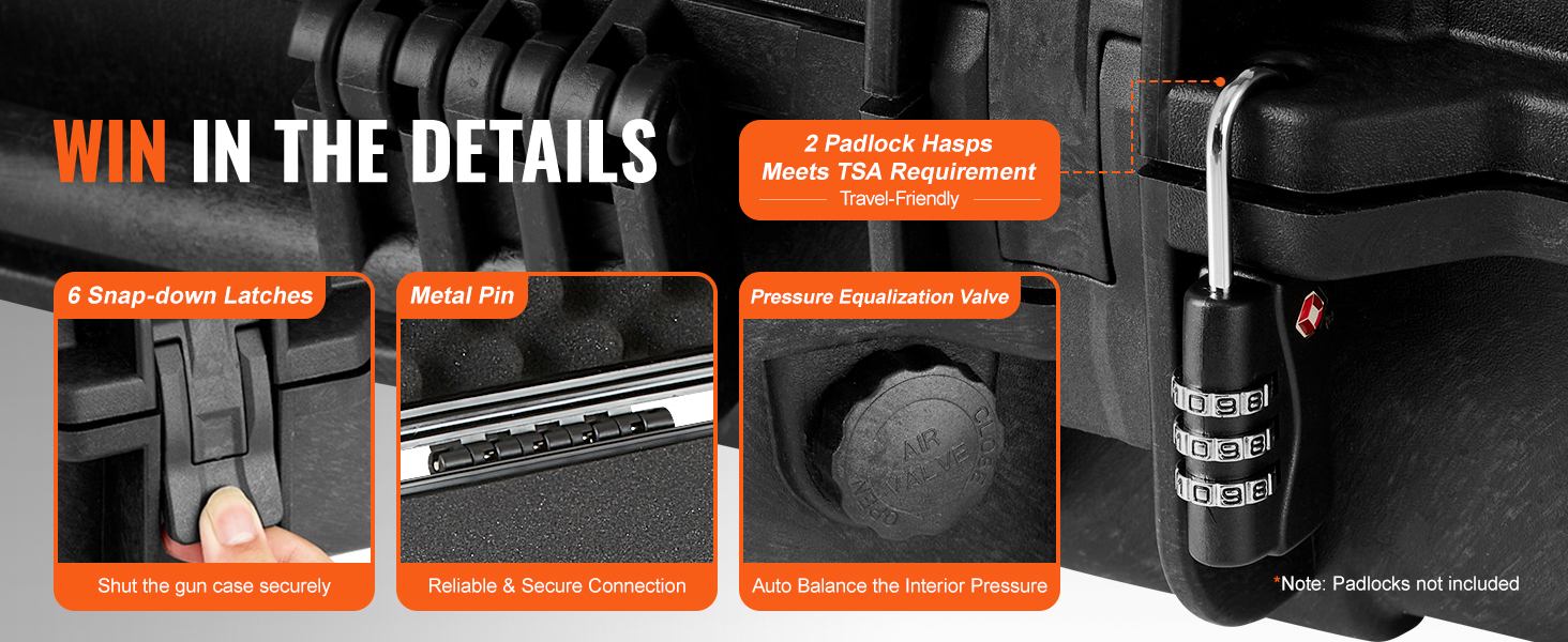 Abschließbarer Waffenkoffer