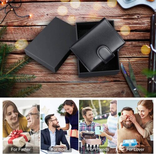 RFID Geldbörse für Herren mit Münzfach: Ultrakompaktes Kartenetui mit Münzfach & Scheinfach – Bild 9