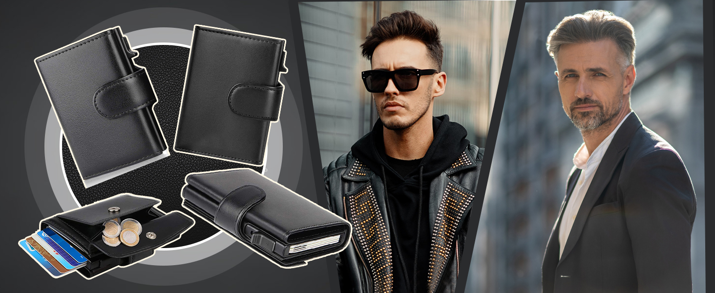 Geldbeutel für Herren mit Münzfach modern