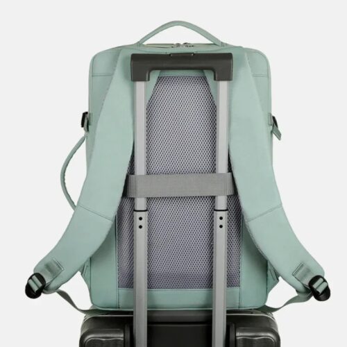 2 in 1 rucksack hand Tasche Damen auf einem koffer
