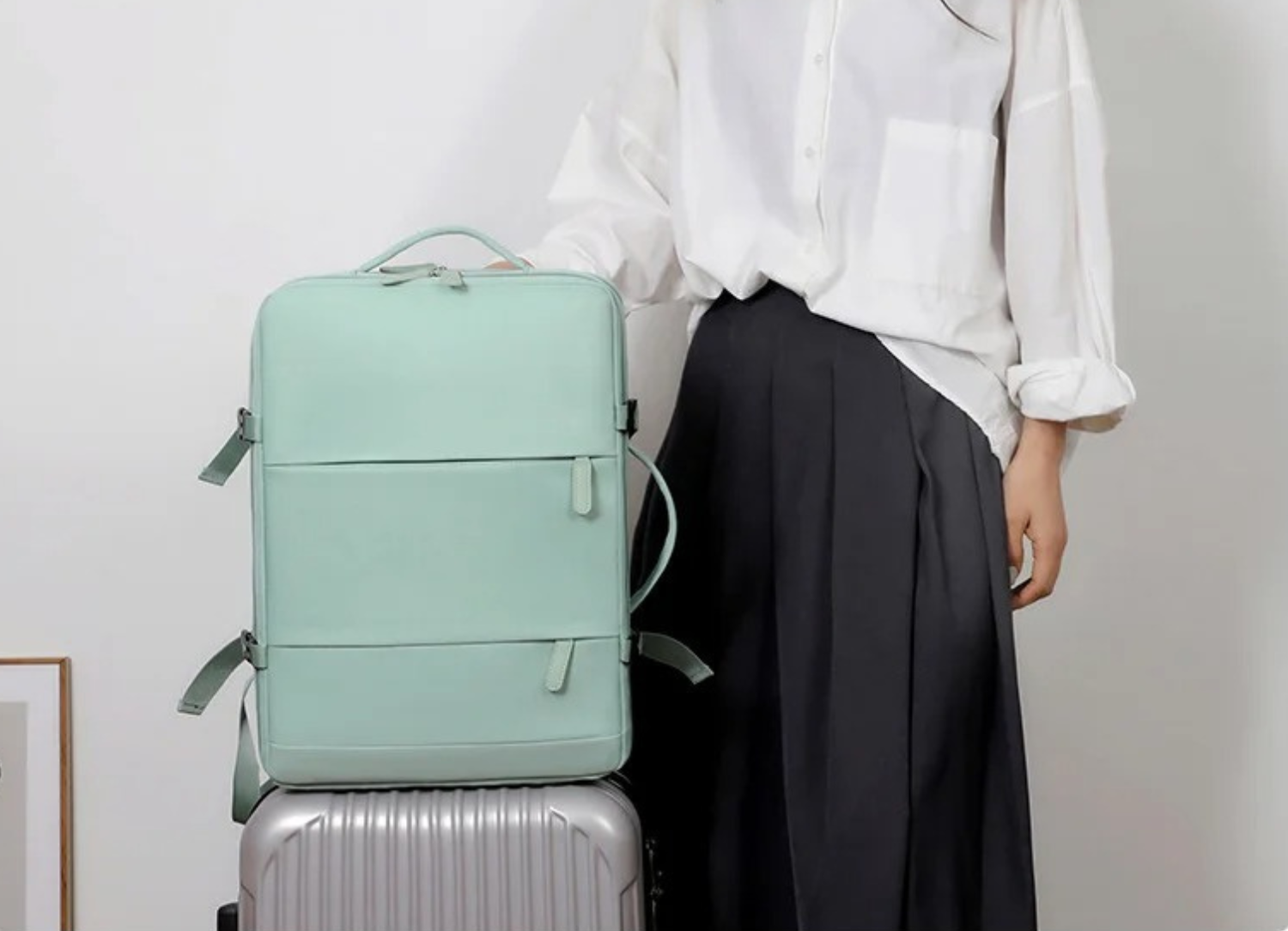 2 in 1 Rucksack Handtasche Damen Mehrere Tragemöglichkeiten